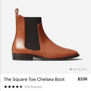 Everlane squared toe Chelsea boots